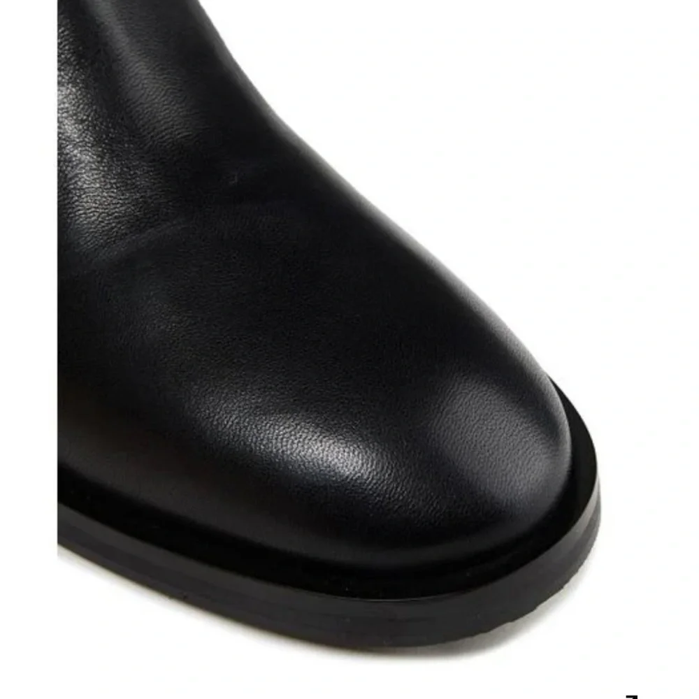 STUART WEITZMAN Keelan City Suede And Neoprene Knee Boots. 8B